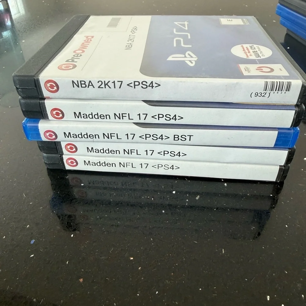 PS4 Game Bundle - NBA 2K17 + Multiple Madden NFL 17 Discs